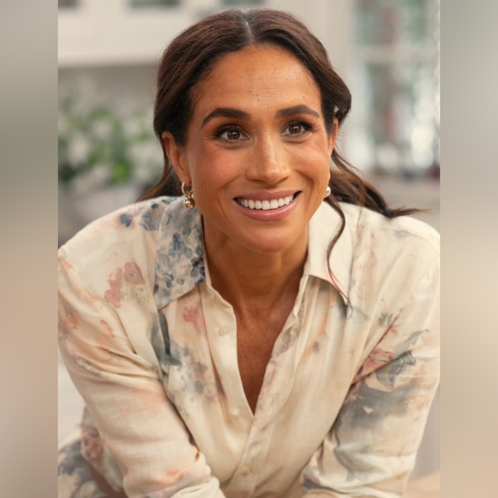 Anine Bing Link Drop Earrings ASO  Meghan Markle